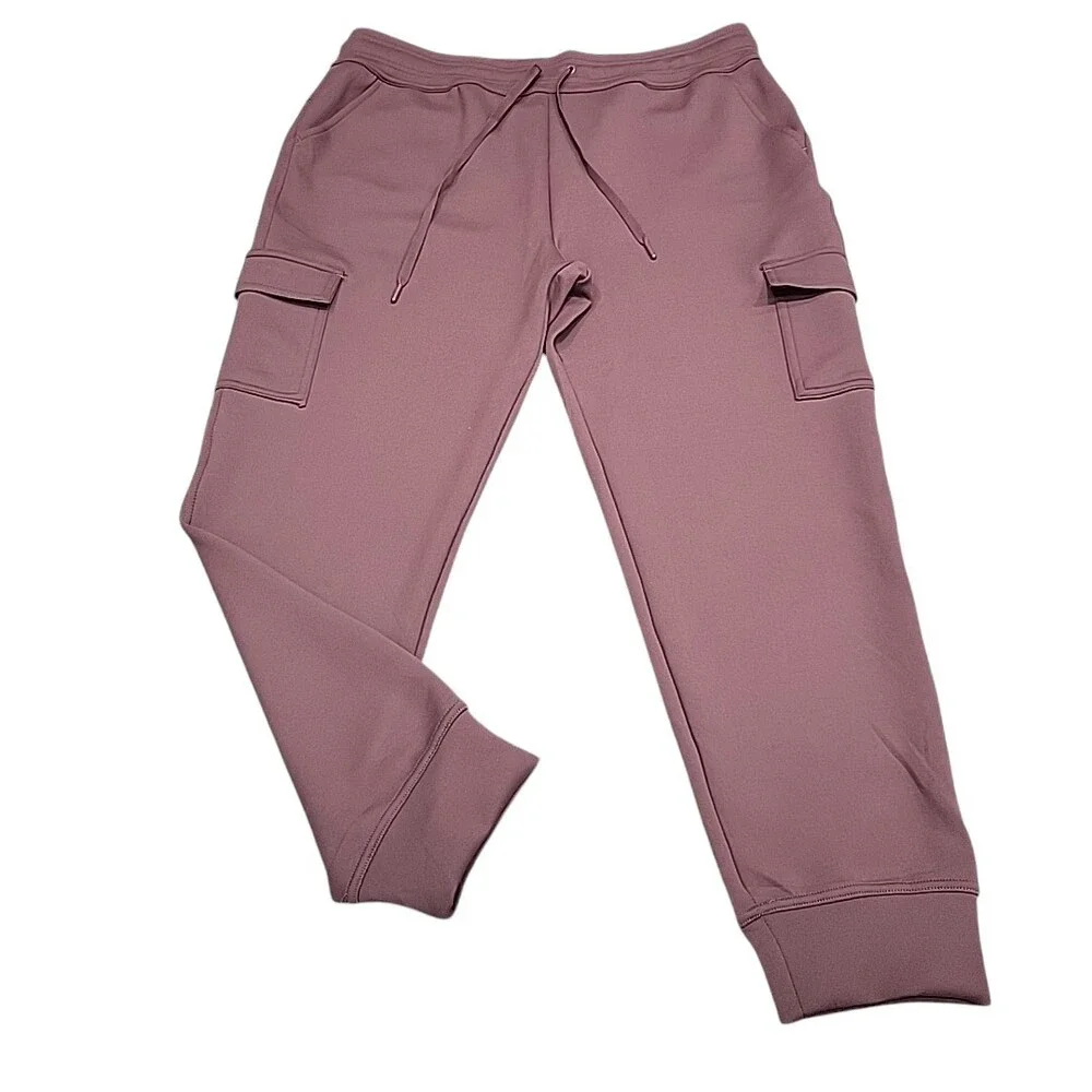 32 Degrees Heat Womens Drawstring Pull On Cargo Pockets Pants Large Size Wine - Picture 1 of 8